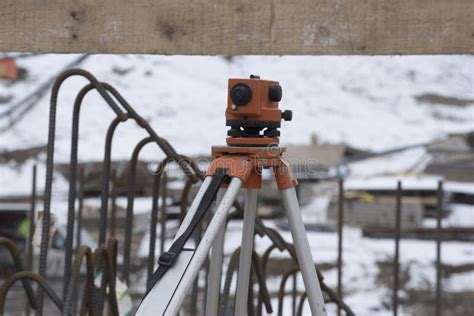 Surveying by a Land Surveyor in Geodesy Stock Image - Image of geodesy ...