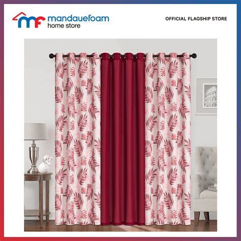 Mandaue Foam Pia Plain & Print S/3 Curtains 54x85" | Lazada PH