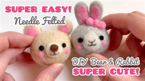 15 adorable needle felting cute animals you can make at home