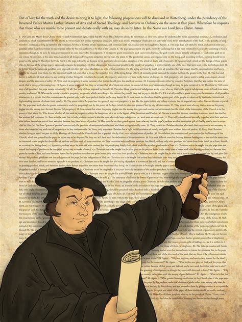 Martin Luther 95 Theses Painting at PaintingValley.com | Explore ...