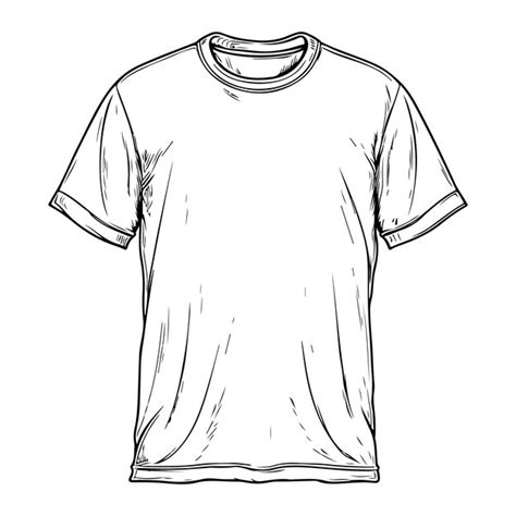 Premium Vector | Tshirt outline template vector