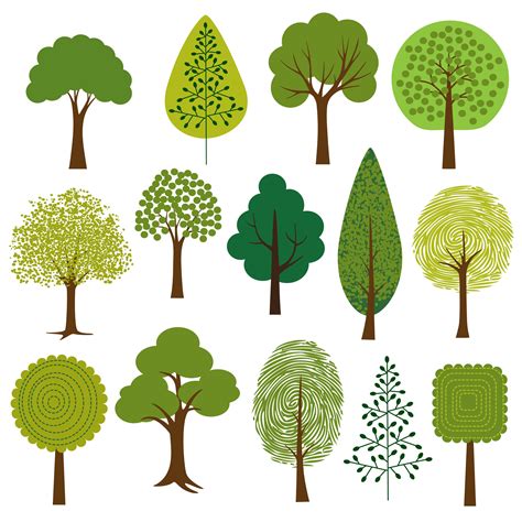 Tree Clipart Vector Trees Tree Svg Vector Clipart Vector File Eps Hot ...