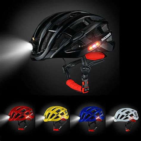 Bicycle Warning Light Alarm Helmet