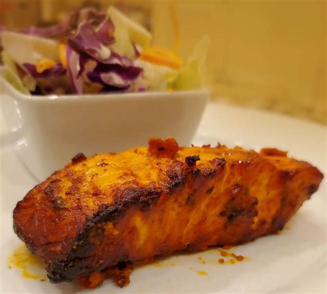 Tandoori Salmon Cooked in Air Fryer - Keto Recipe Swap