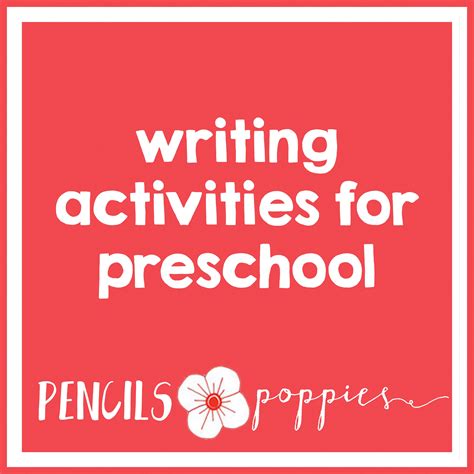 Writing Activities for preschool students | Writing activities for ...