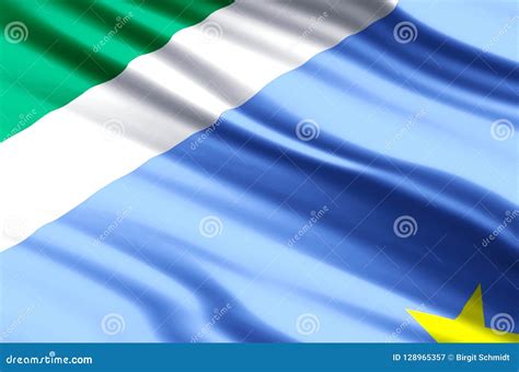 Mato Grosso Do Sul Flag Illustration Stock Illustration - Illustration ...