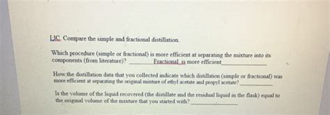 Solved Results Boiling points Ethyl Acetate Propyl Acetate | Chegg.com