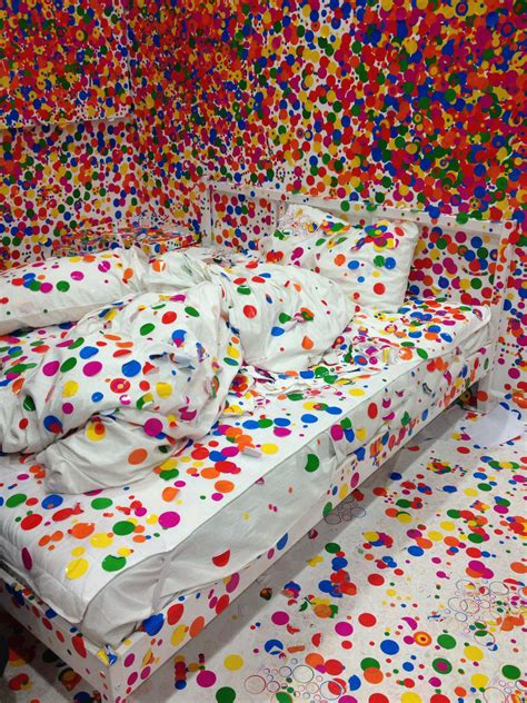 Obliteration Room from Yayoikusama.The visitors' action is a part of ...