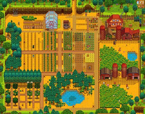 Stardew Valley Map of Farm | Stardew valley, Stardew valley layout ...