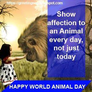 >HAPPY WORLD ANIMAL DAY QUOTES, MESSAGES, WISHES & GREETINGS 4 OCTOBER ...