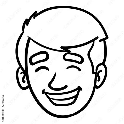 vector cartoon drawing of a head. illustration, cartoon, outline, woman ...