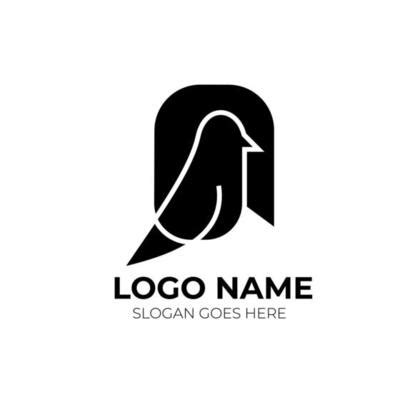 Black Bird Logo Vector Art, Icons, and Graphics for Free Download