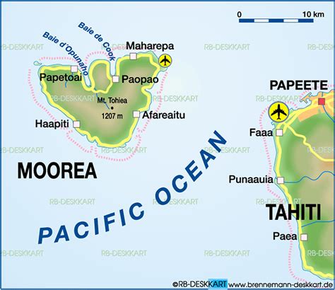 Map of Moorea (French Polynesia) - Map in the Atlas of the World ...