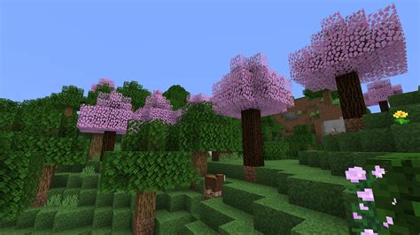 A pretty-looking Cherry Blossom Trees texture that fits with Vanilla MC ...