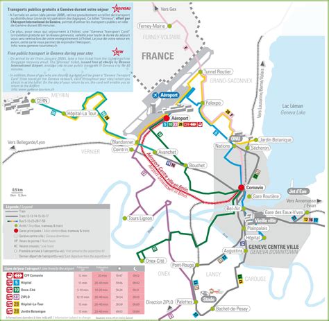 Geneva Transport Map - Ontheworldmap.com