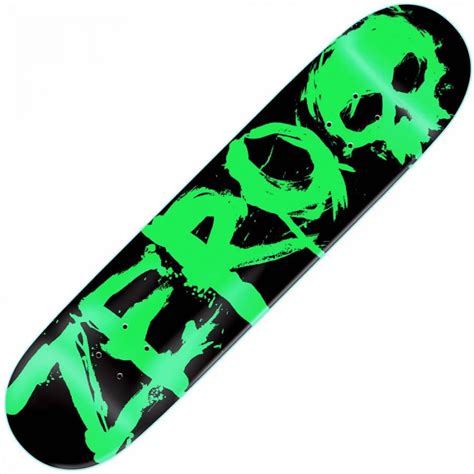 Zero Skateboards Zero Blood Green Skateboard Deck 7.875" - Zero ...