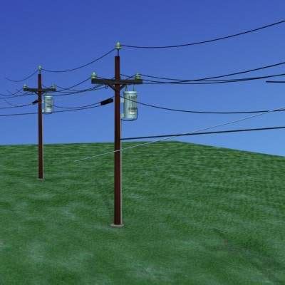 Utility Pole with Transformer - 3D Model by Dreamscape Studios