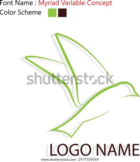 Green Baird Logo Design Stock Vector (Royalty Free) 1977339569 ...