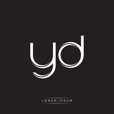 YD Initial Letter Split Lowercase Logo Modern Monogram Template ...