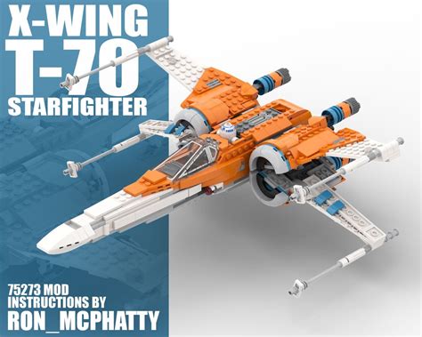 LEGO MOC Poe Dameron's X-Wing T-70 set 75273 MOD by ron_mcphatty ...