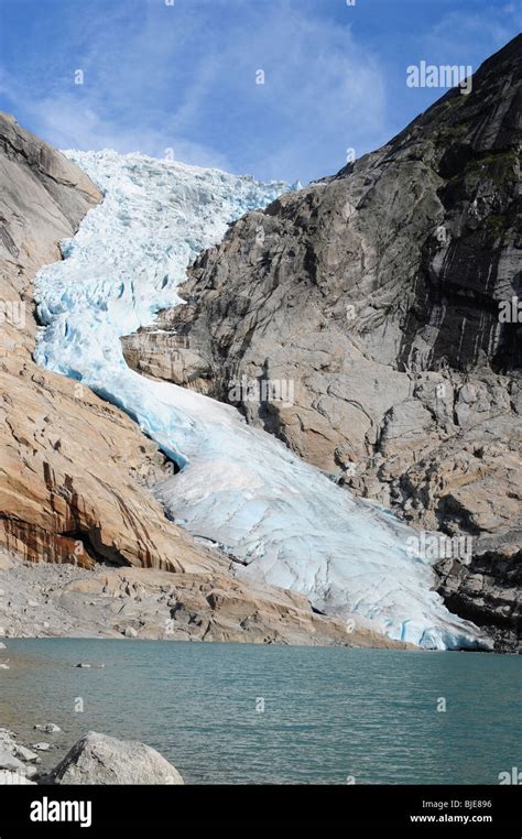 Ice Norway cold water mountains Stock Photo - Alamy