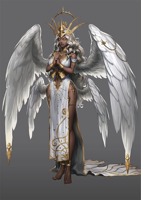 Artstation Angel Concept Art Sojin Kang Fantasy Character Design ...