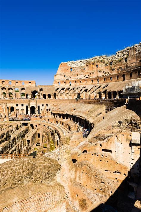 Inside of Rome Colosseum stock image. Image of culture - 56110977