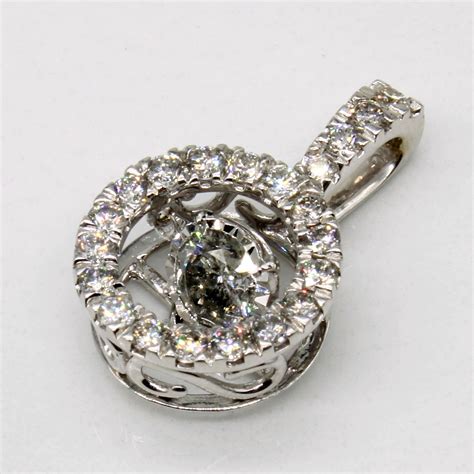 Floating Diamond Pendant | 1.00ctw | – 100 Ways