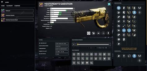 Yesterday's Question god roll guide for Destiny 2 PvE and PvP