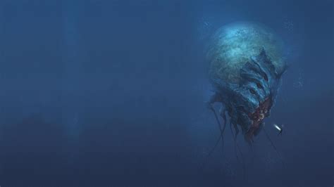 Creepy Creature Sea Abyss Water Wallpaper - Resolution:1920x1080 - ID ...