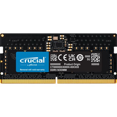 Buy the Crucial 16GB DDR5 Laptop RAM SODIMM - 5600Mhz - CL46 ...