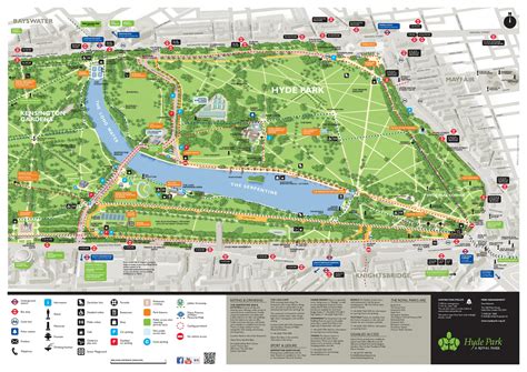 Hyde park map - Map of hyde park London (England)