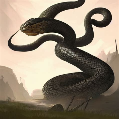 Giant Snake Art