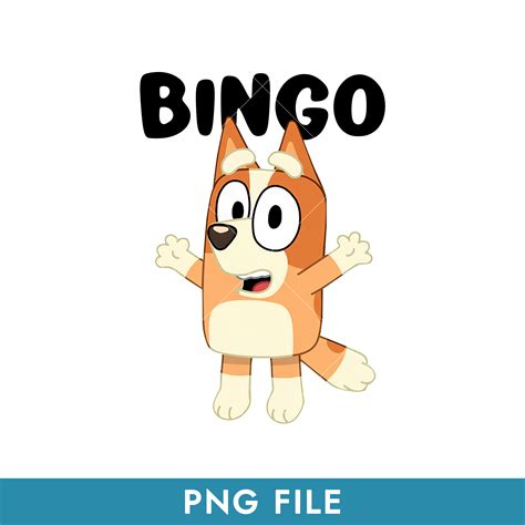 Bluey Bingo Png, Bingo Dog Png, Bluey Png, Cartoon Png - Inspire🎁 ...