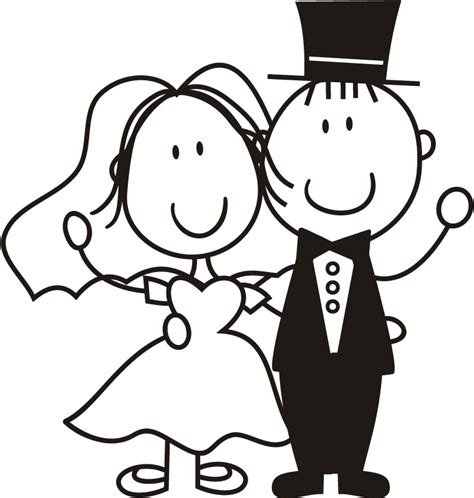 Bride and groom cartoon image free vector for free download about clip ...