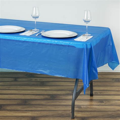 Buy 54" x 72" Royal Blue 10 Mil Thick Waterproof Tablecloth PVC ...