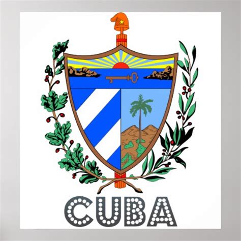 Cuba Coat of Arms Posters | Zazzle