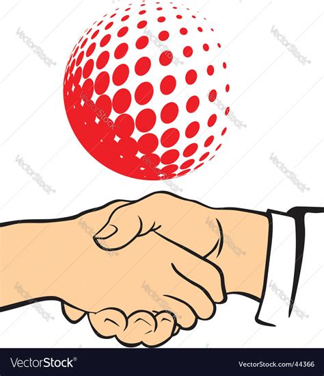 Business handshake Royalty Free Vector Image - VectorStock