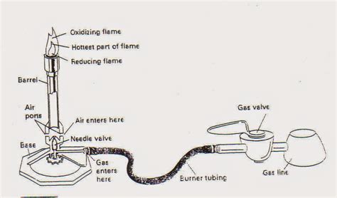 Bunsen Burner Diagram Labeled