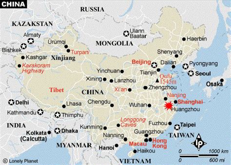 Map China Cities: Cities in China