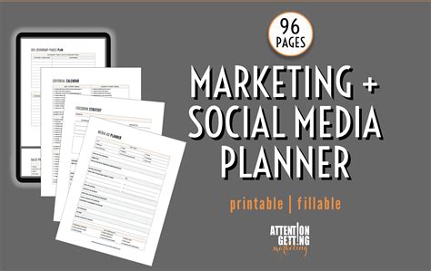 2023 Marketing Plan Template Printable Marketing Social Media - Etsy