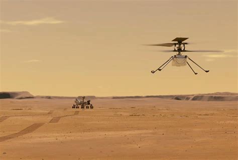 NASA's Ingenuity helicopter dropped on Mars' surface ahead of flight