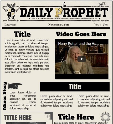 Newspaper Template Google Slides | PDF Template