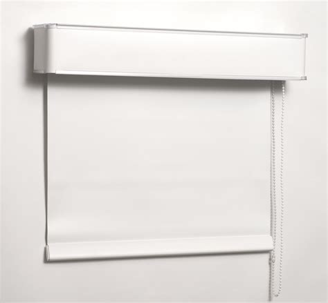 ROLLER SHADE WITH PVC VALANCE ROUND RETURNS | Shadex