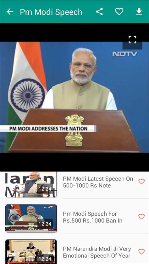 Android İndirme için Narendra Modi Speeches Videos APK