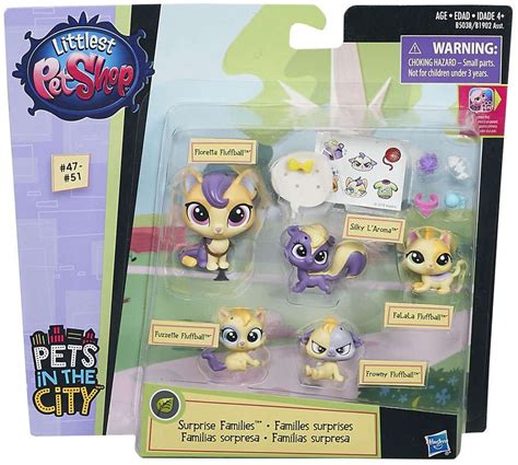 Littlest Pet Shop Surprise Families Calico Cats Mini Pet 5-Pack Hasbro ...