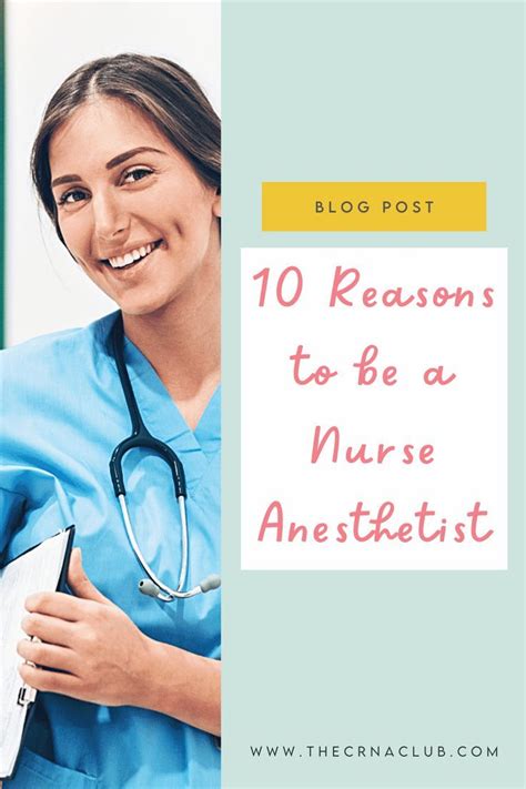 10 Reasons to be a Nurse Anesthetist | Nurse anesthetist, Crna nurse ...