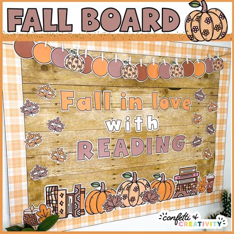 Fall Bulletin Board Kit Fall Classroom Decor Reading Bulletin Board ...