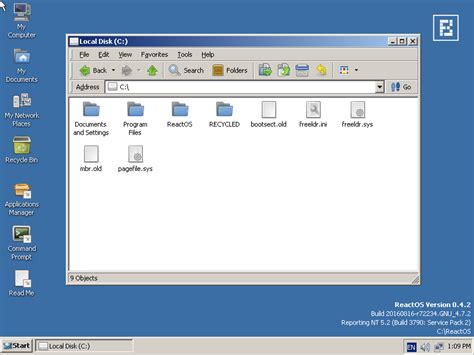 ReactOS 0.4.2, An Open-source Windows Clone With Unix Filesystem Support