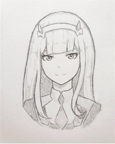 Zero two fan art . Rate this from 1 to 10 !!! : r/DarlingInTheFranxx